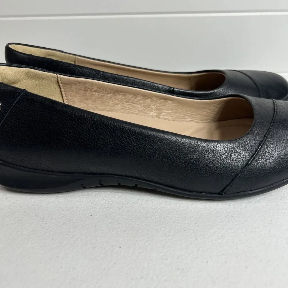 Hush Puppies Women’s Shoes Size 12 Black Linnet Bria Slip On Leather Loafer